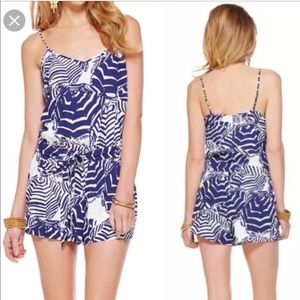 Lilly Pulitzer Deanna Romper in Cabana Boy Print